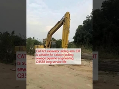 CAT323 بازوی کشویی حفاری 23T مناسب برای مهندسی لوله های فاضلاب است Q355B عمر طولانی