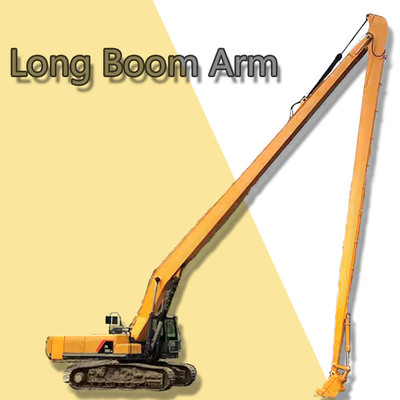 Q355B Excavator Long Reach Booms Arm Long Boom زرد قرمز سبز طول 7 متر