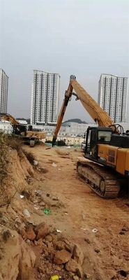 Antiwear Long Reach Demolition Boom 26 متری زرد رنگ برای SANY 485