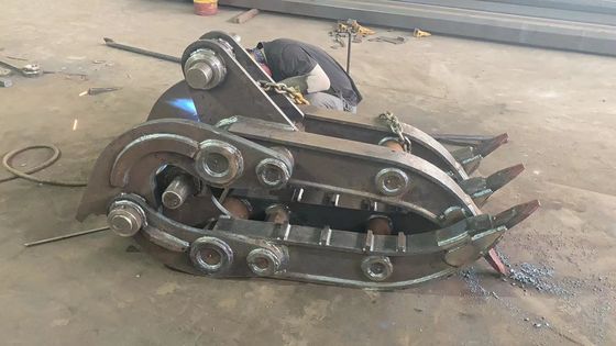 گیره مکانیکی ضد لباس CE برای بیل مکانیکی، گیره فلزی ضایعات  Jcb Liebherr