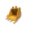 سطل سنگ بیل مکانیکی CAT320 0.7 متر مکعب زرد رنگ Q355B مواد