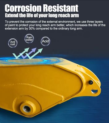 22 متر ضد زنگ مینی حفاری بلند بازوی بلند برای کاماتسو هیتاچی گربه و غیره