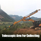 ماشین جنگلداری PC200 بیل مکانیکی تلسکوپی بوم بلند برای گرفتن چوب با چرخش 360 درجه