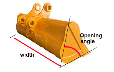 تمیز کردن سطل بیل مکانیکی شیبدار دو سیلندر برای 320 ZX300