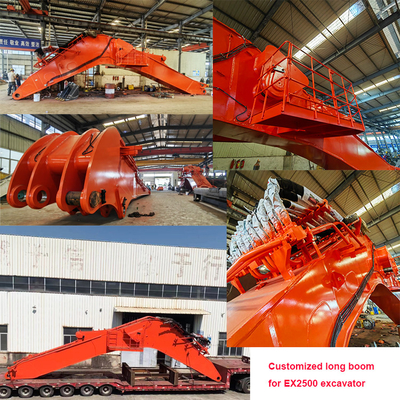 بازوی بلند بیل مکانیکی 20-250 تنی 12 16 24 30M برای Zoomlion Hitachi Komatsu CAT