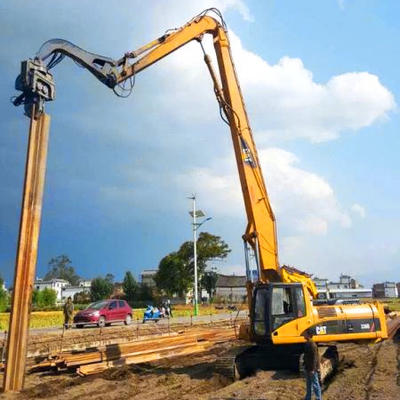 بوم رانندگی شمع بیل مکانیکی ساحلی 7.5 تن سرعت 40 حداکثر برای CAT kobelco Hitachi