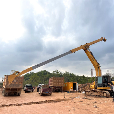 بوم تلسکوپی بیل مکانیکی کاترپیلار CAT320 14 متری HG785 Q355B