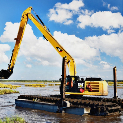 بوم 14 متری برای استفاده از بیل مکانیکی کاترپیلار CAT320 برای لایروبی رودخانه