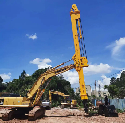 بیل مکانیکی پمپ بتن بوم تلسکوپی سه بخش بوم بلند برای CAT Hitachi Kobelco