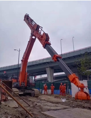 بیل مکانیکی بادوام 14M تلسکوپی بوم بازوی تلسکوپی برای گربه HITACHI ZX200