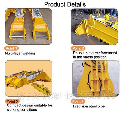 گربه Hitachi Komatsu Excavator تونل Boom Excavator کوتاه کردن بازو Excavator کوتاه کردن بوم بازو Excavator بوم و بازو Excavator بوم بازو کوتاه کردن بازو