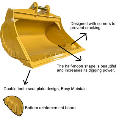 طول عمر طولانی تر گربه Komatsu Hitachi حفاری سطل گل