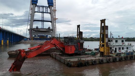 بازو بلند حفاری با سطل و سیلندر برای  KOBELCO Hitachi