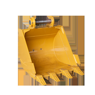 سطل سنگ بیل مکانیکی زرد Q355B 0.8 Cbm برای CAT320 ZX200 DX200 SY205C