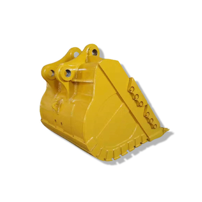 سطل سنگ بیل مکانیکی CAT320 0.7 متر مکعب زرد رنگ Q355B مواد