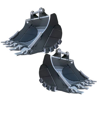 باکت سنگین ولوو برای بیل مکانیکی بزرگ برای جابجایی مواد سنگین در شرایط سنگی